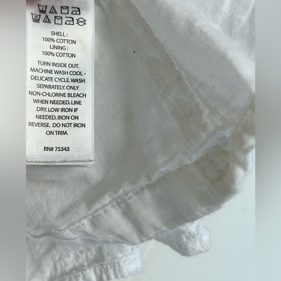 Babydoll white eyelet cotton sundress - Picture 6 of 6